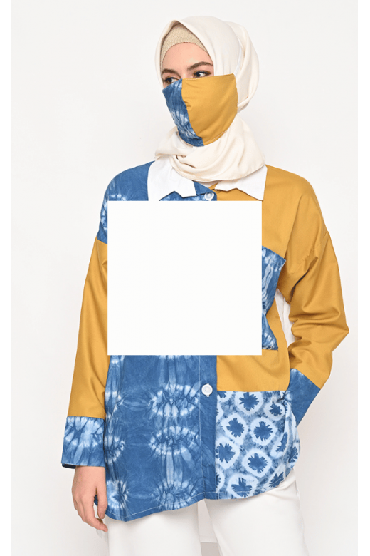 Ersa Blouse Shibori Saffron